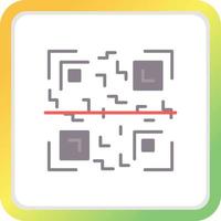 diseño de icono creativo de código qr vector