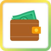 Wallet Creative Icon Design vector