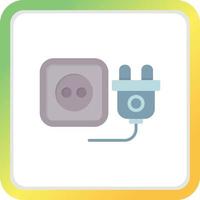 Power Plug Creative Icon Design vector