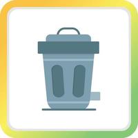 Trash Bin Creative Icon Design vector