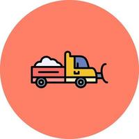 Snowplow Creative Icon Design vector