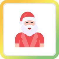 Santa Claus Creative Icon Design vector