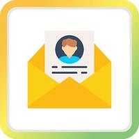 Contact Email Creative Icon Design vector