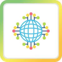 Global Network Creative Icon Design vector