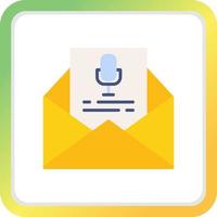 Voice Email Creative Icon Design vector