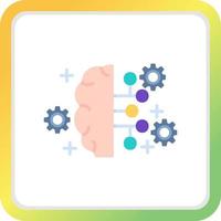 Artificial Intelligence Creative Icon Design vector