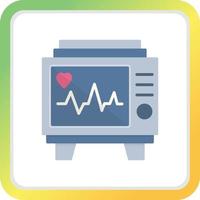 Cardiogram Creative Icon Design vector