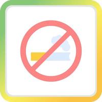 No Smoking Creative Icon Design vector