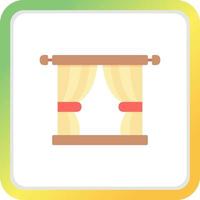 Curtain Creative Icon Design vector