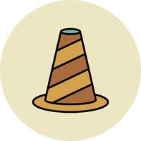 Traffic Cone Creative Icon Design vector