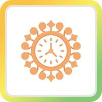 Wall Clock Creative Icon Design vector