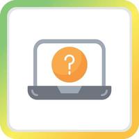 Question Mark Creative Icon Design vector