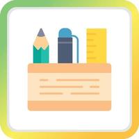 Pencil Case Creative Icon Design vector