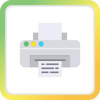 diseño de icono creativo de impresora vector