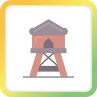 Watchtower Creative Icon Design vector