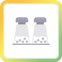 Salt And Pepper Creative Icon Design vector