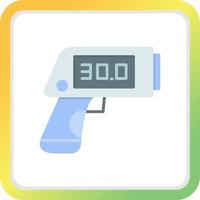 Thermometer Gun Creative Icon Design vector