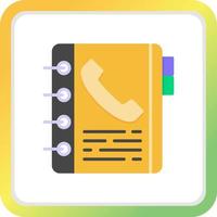 Phone Book Creative Icon Design vector