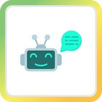 Chatbot Creative Icon Design vector