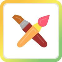 Brushes Creative Icon Design vector