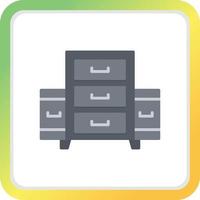 Filing Cabinet Creative Icon Design vector