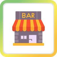 Bar Shop Creative Icon Design vector