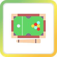 Snooker Creative Icon Design vector