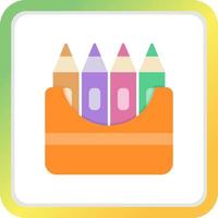 Crayons Creative Icon Design vector