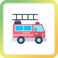 Fire Truck Creative Icon Design vector