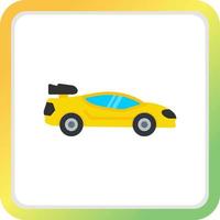 Sports Car Creative Icon Design vector