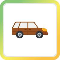 Station Wagon Creative Icon Design vector