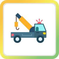 Tow Truck Creative Icon Design vector