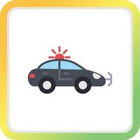 Police Car Creative Icon Design vector