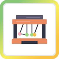 Newton Cradle Creative Icon Design vector