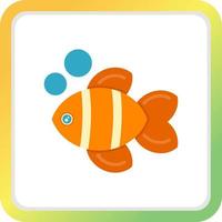 Clown Fish Creative Icon Design vector