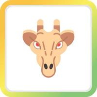 Giraffe Creative Icon Design vector