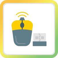 Wireless Mouse Creative Icon Design vector