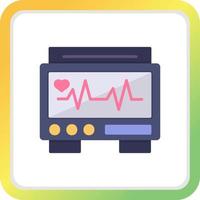 diseño de icono creativo de monitor ekg vector