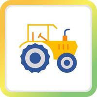 diseño de icono creativo de tractor vector