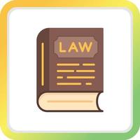 Law Book Creative Icon Design vector