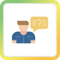 Question Creative Icon Design vector