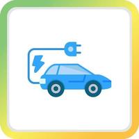 Electric Car Creative Icon Design vector