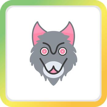 Wolf Creative Icon Design vector