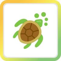 diseño de icono creativo de tortuga vector