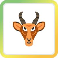 Gazelle Creative Icon Design vector