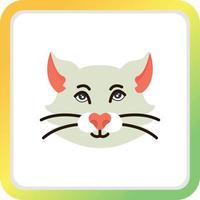 diseño de icono creativo de gato vector