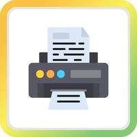 Printer Creative Icon Design vector