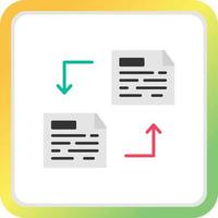 File Transfer Creative Icon Design vector