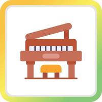 diseño de icono creativo de piano vector