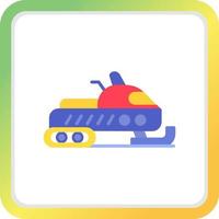 Snowmobile Creative Icon Design vector